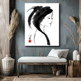 Paint by numbers geisha portrait